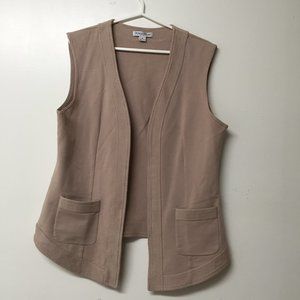 Pendleton Brown Tan Vest Pockets Cotton Size Medium